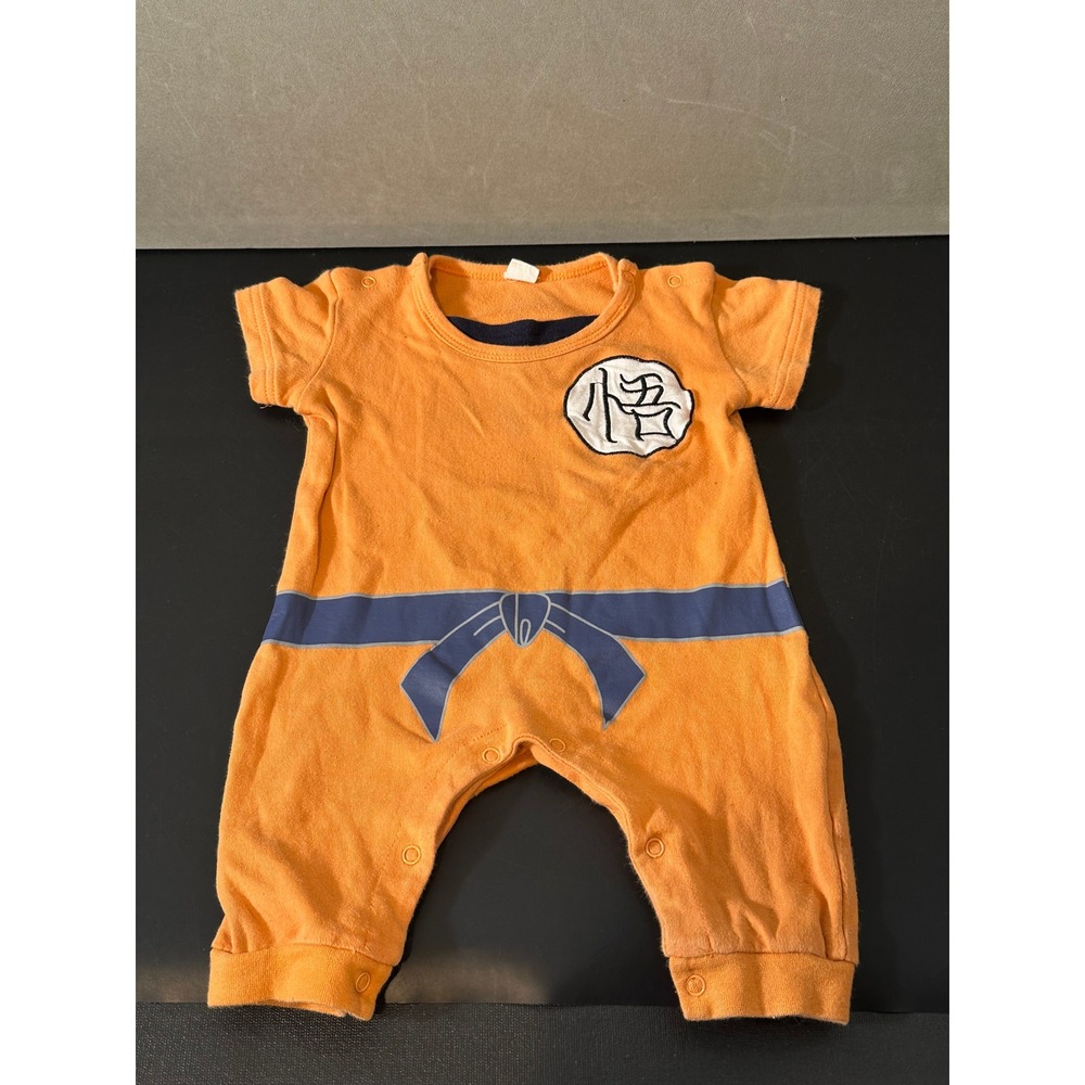 Dragon Ball Z Goku Orange Gi Baby Romper Cosplay Bodysuit Anime Infant Outfit